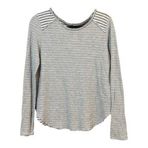 NWT Michael Stars EVEREVE Striped Long Sleeve Women's Top, Reverse Seam, Size S
